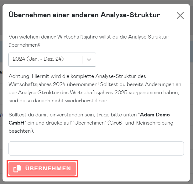 analysis structure confirm copy