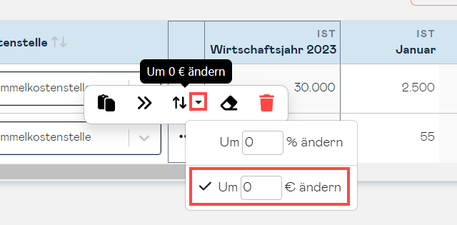 manualdata change value