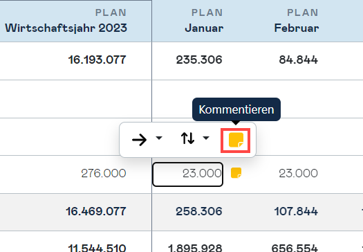 planning comment create