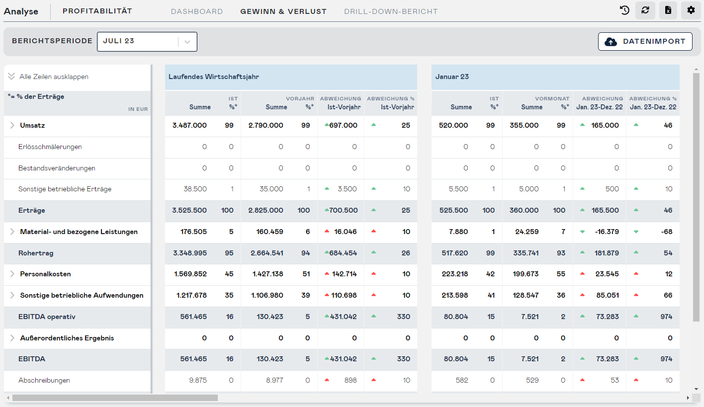 profitability detail