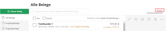 lexoffice-link-export