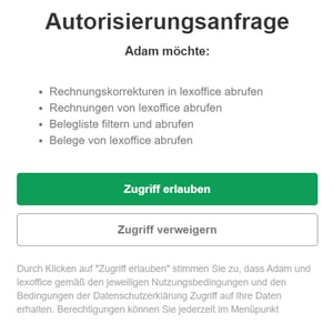 lexoffice-authorization