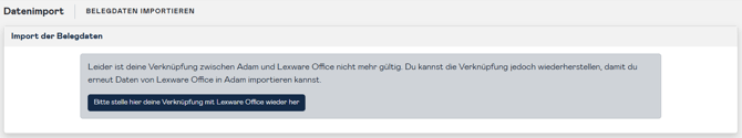 lexoffice-invalid-connection